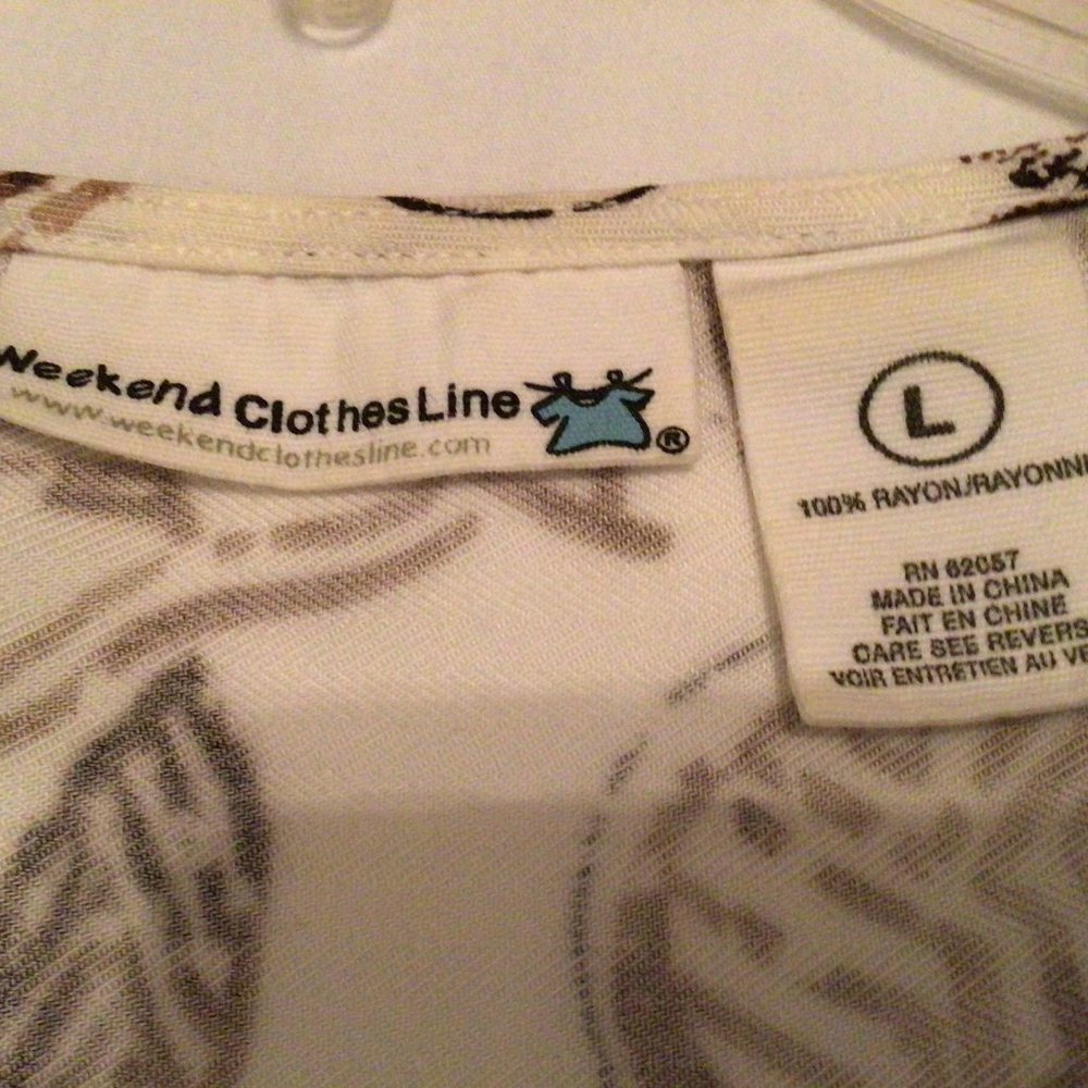 Weekend Clothes Line - Brown and white floral jacket - Picture 8 of 9